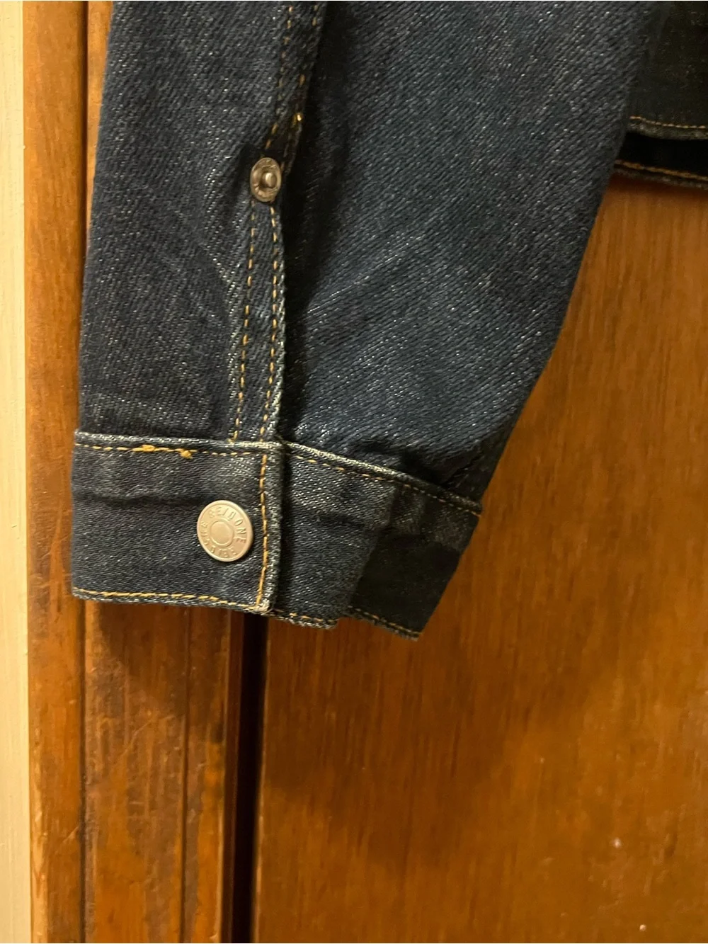 Re/Done Trucker Studded Fitted‎ Denim Jacket Sz M